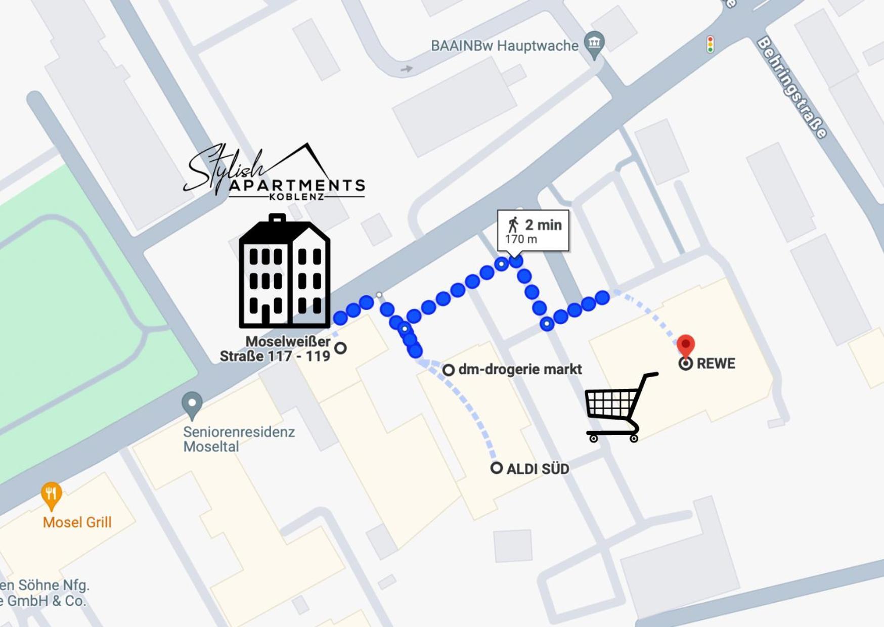 New York Apartment - Fuer Freunde & Familien, Stadtnah, Parkplatz, E-Ladestation, Gitterbox Fuer Fahrraeder, Fitnessstudio, Digitale Gaestemappe Mit Restaurant- Und Unternehmenstipps Koblenz  Bagian luar foto